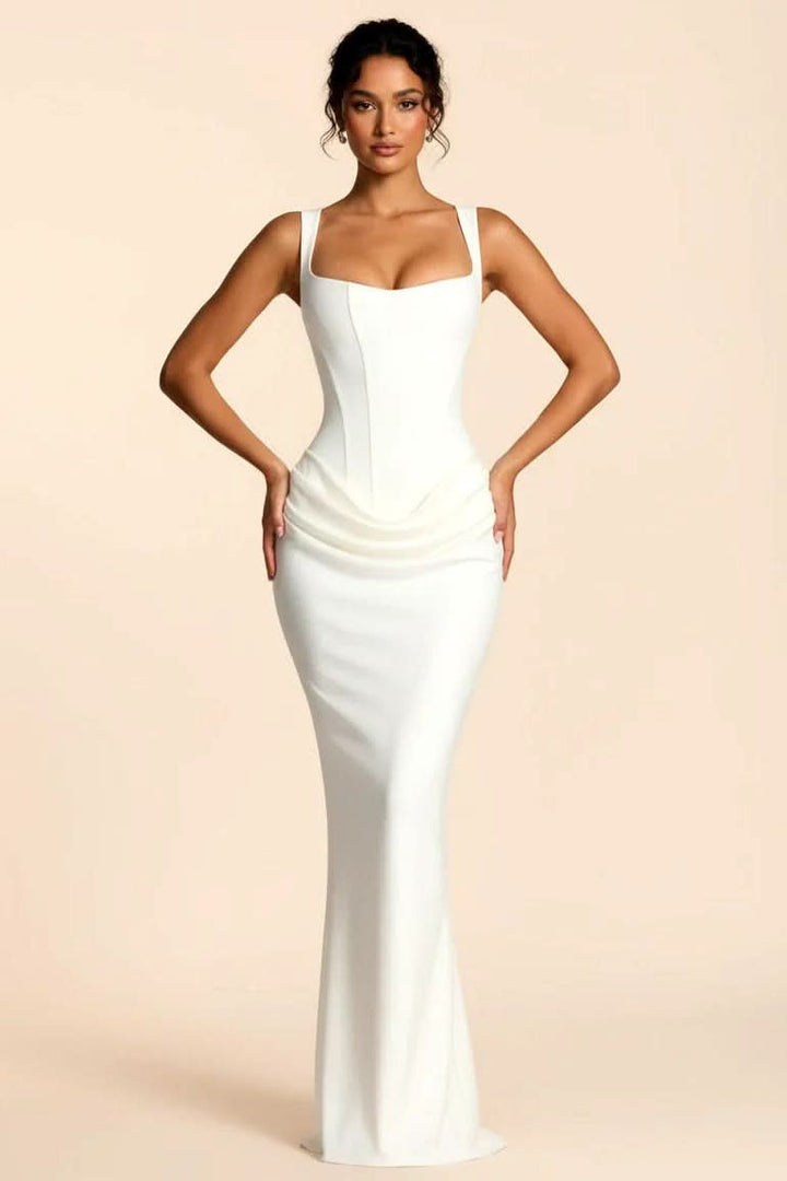 Women's Refined Grace tailored midi dress, elegant and versatile for formal or party wear.