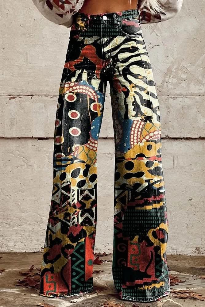 Easygoing women's summer relaxed fit baggy jeans, breathable fabric, comfortable style.