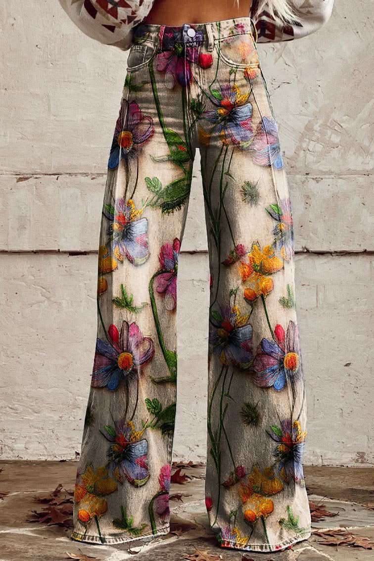Women's breathable relaxed fit baggy jeans, versatile denim for comfortable summer days.