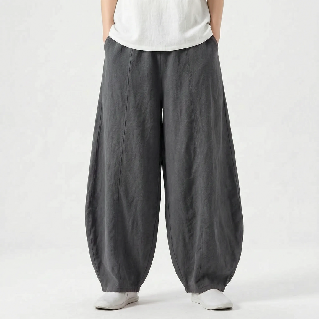 Summer fashion women's barrel pants with a relaxed wide leg, providing ultimate comfort and casual style.