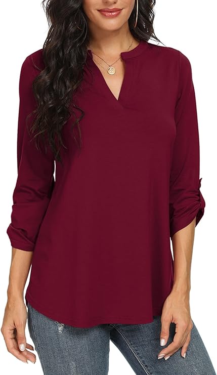 Women's relaxed fit blouse, offering a stylish, comfortable, and versatile option for any smart casual outfit.