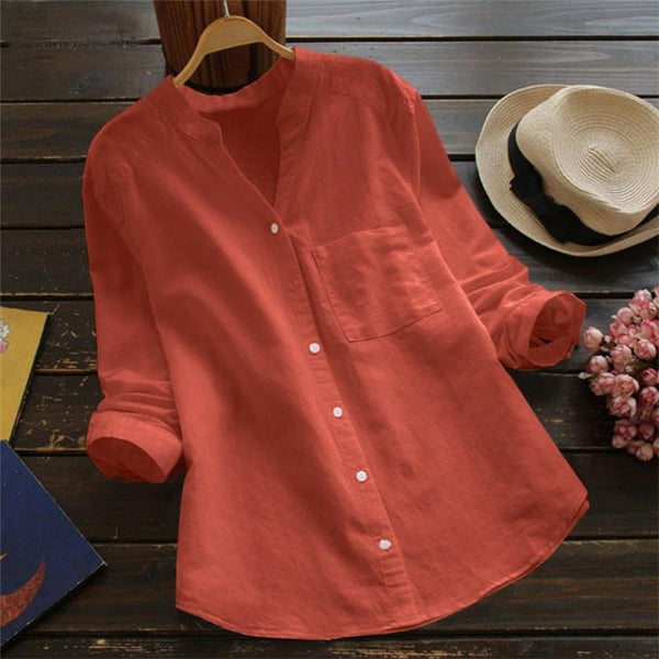 Comfortable chic women's relaxed fit breathable top, perfect for everyday wear and casual spring outfits.