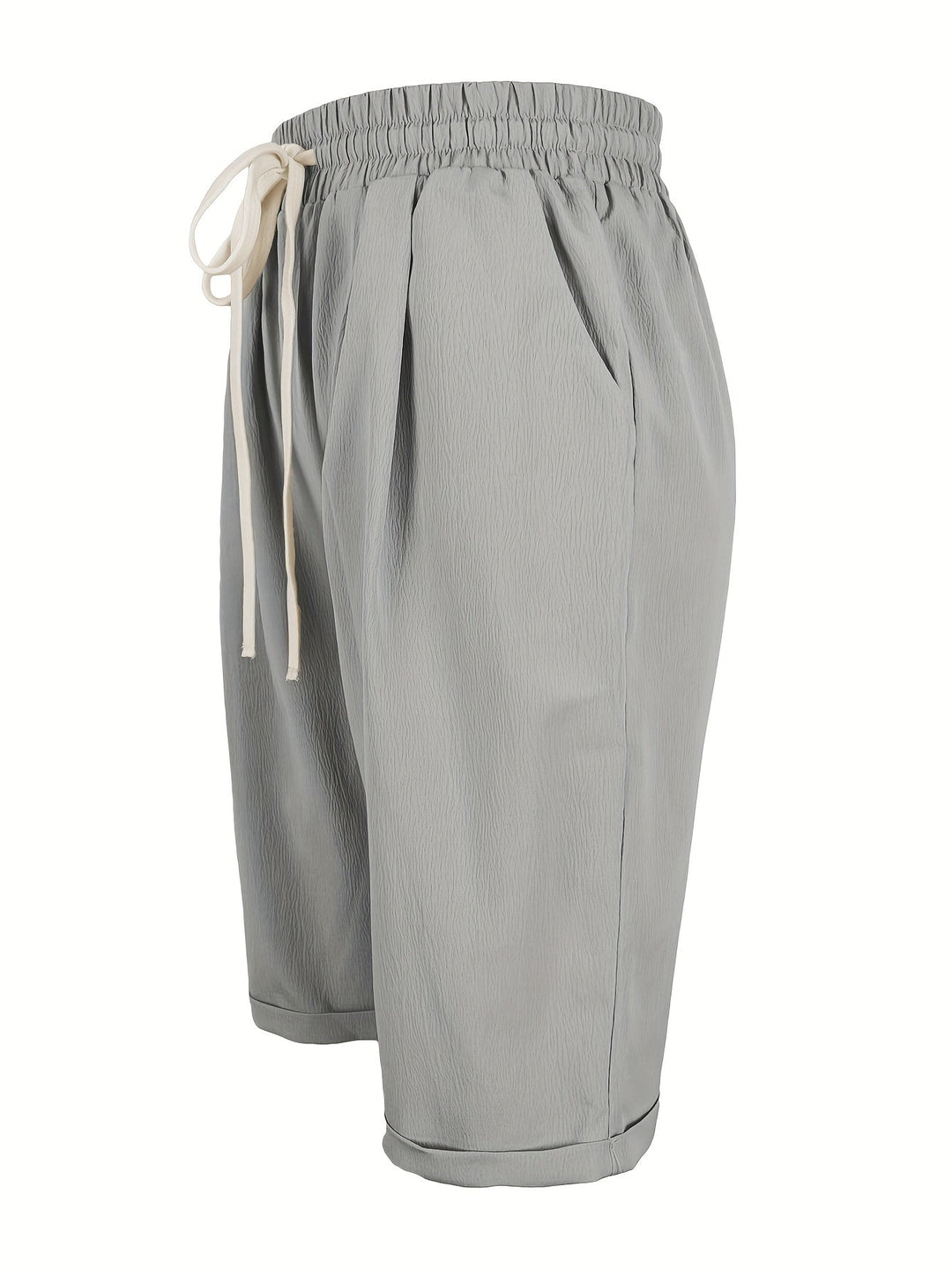 Everyday women's capri trousers, relaxed fit, elastic waist for maximum summer comfort.