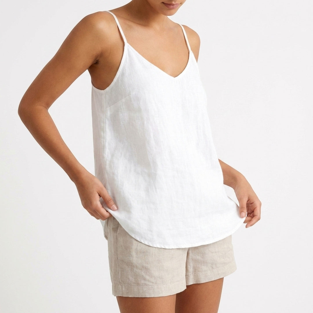 Women's essential tank top with a relaxed fit, perfect for casual summer outfits.