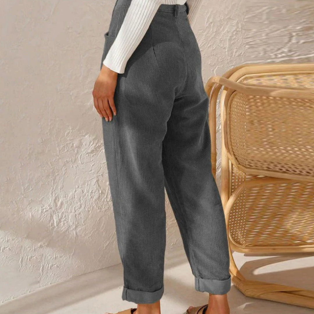 Comfortable and stylish women's relaxed fit trousers, perfect for versatile everyday wear.