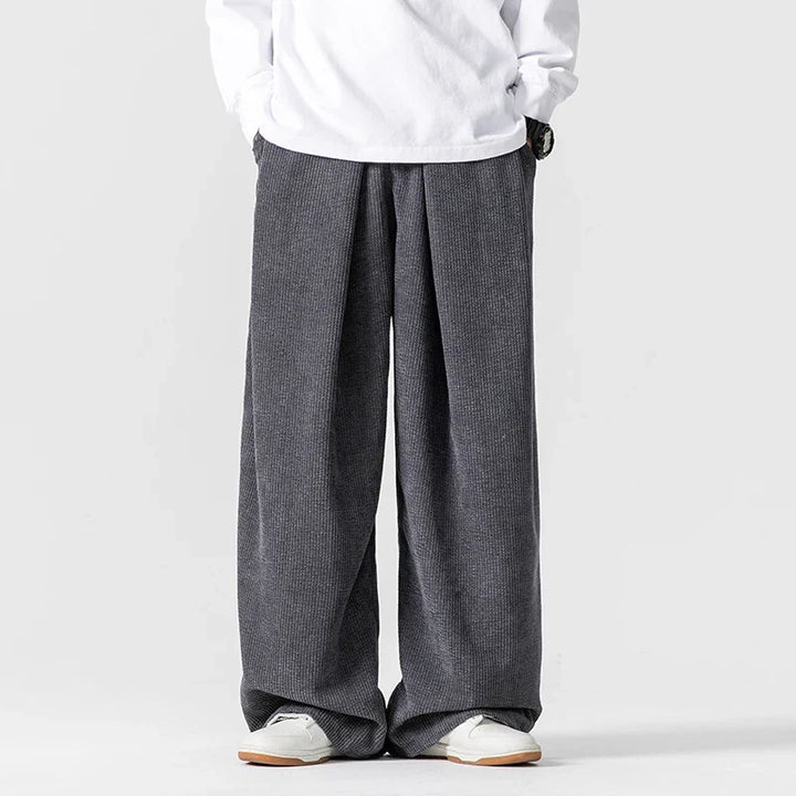 Retro 90s style women's wide leg trousers. Relaxed fit, drawstring waist for ultimate comfort and casual chic.