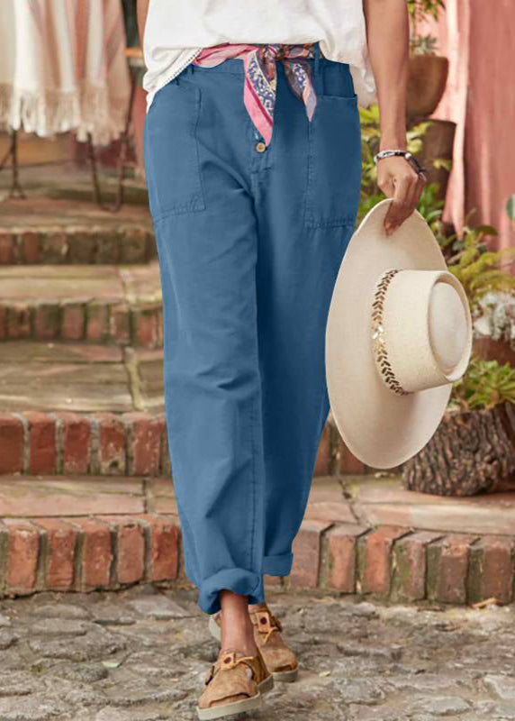 Ladies' relaxed wide leg trousers, high-waisted & adjustable for comfortable, versatile spring fashion.