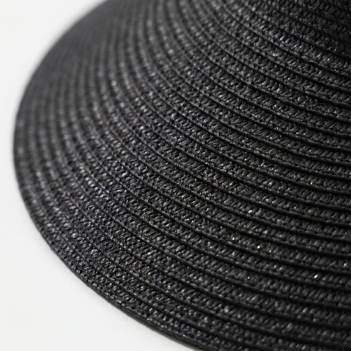 Stylish women's sun visor travel hat. Roll-up design for beach, vacation, and summer outdoor activities.