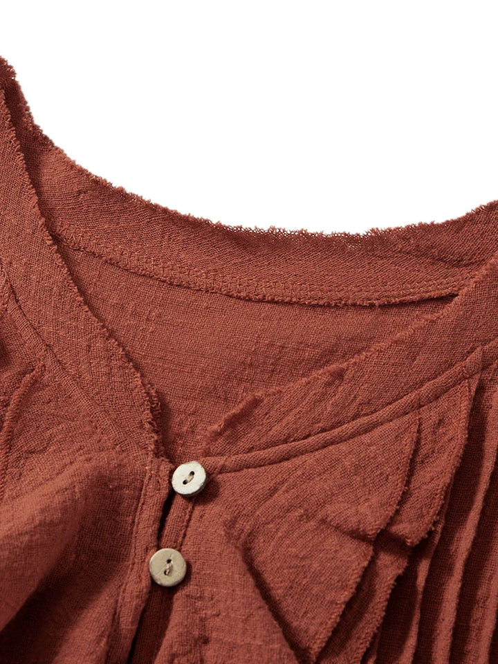 Stylish women's beach top, a lightweight ruffle front crop for effortless style.