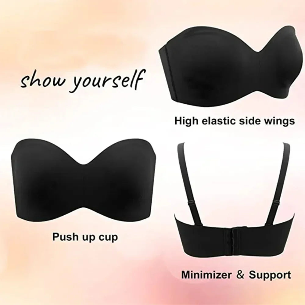 Everyday women's plus-size seamless intimate apparel bra. Adjustable for comfort, smooth fit, and support.