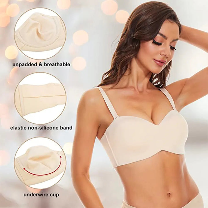 Ultimate comfort in a women's plus-size seamless bra. Adjustable for a perfect, supportive, smooth fit.