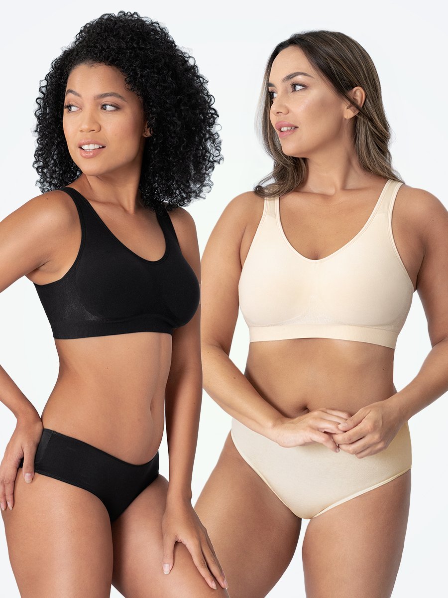 Everyday comfort with Elena women's seamless shapewear sports bra, offering gentle support & a smooth silhouette.
