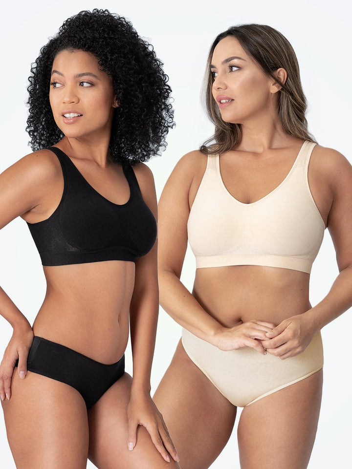Everyday comfort with Elena women's seamless shapewear sports bra, offering gentle support & a smooth silhouette.