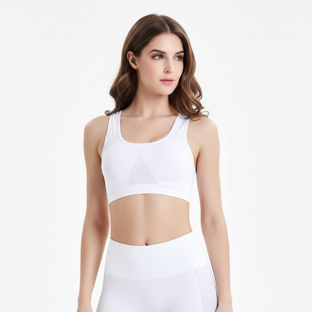 High-quality seamless women's sports bra, offering superior comfort and support for all active pursuits.