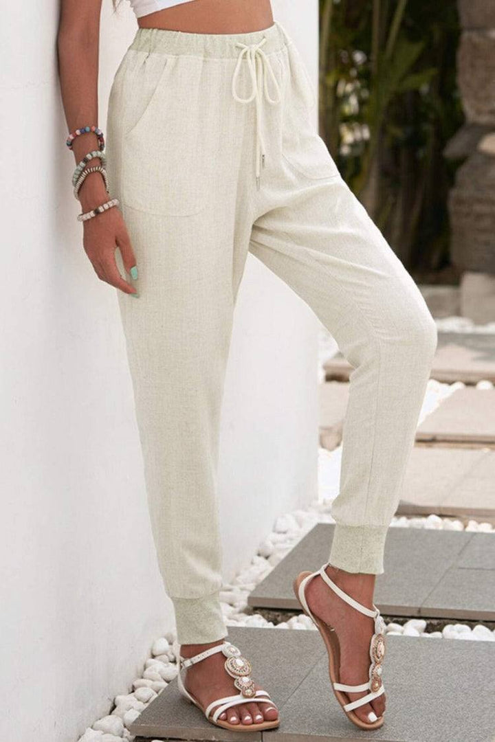 Relaxed fit women's Sedona jogger trousers with drawstring waist for ultimate comfort.