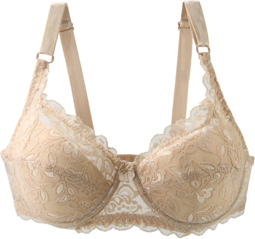Comfortable plus-size lace push-up bra for women, perfect for everyday intimates.