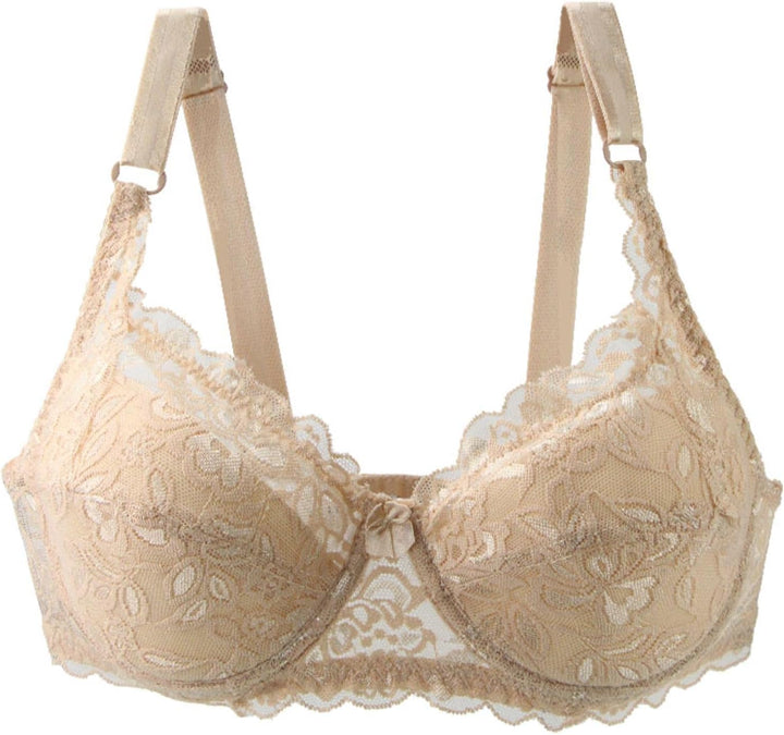 Comfortable plus-size lace push-up bra for women, perfect for everyday intimates.