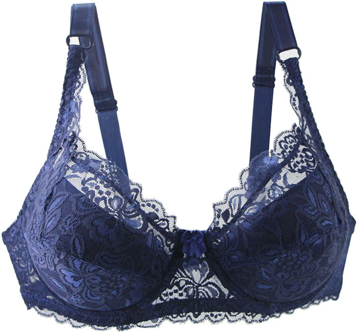Supportive plus-size push-up bra for full figures, featuring underwire & adjustable straps.