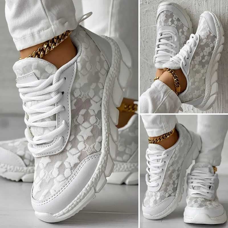 Women's Sisica orthopedic sneakers with cushioned arch support, perfect for comfortable walking & pain relief.