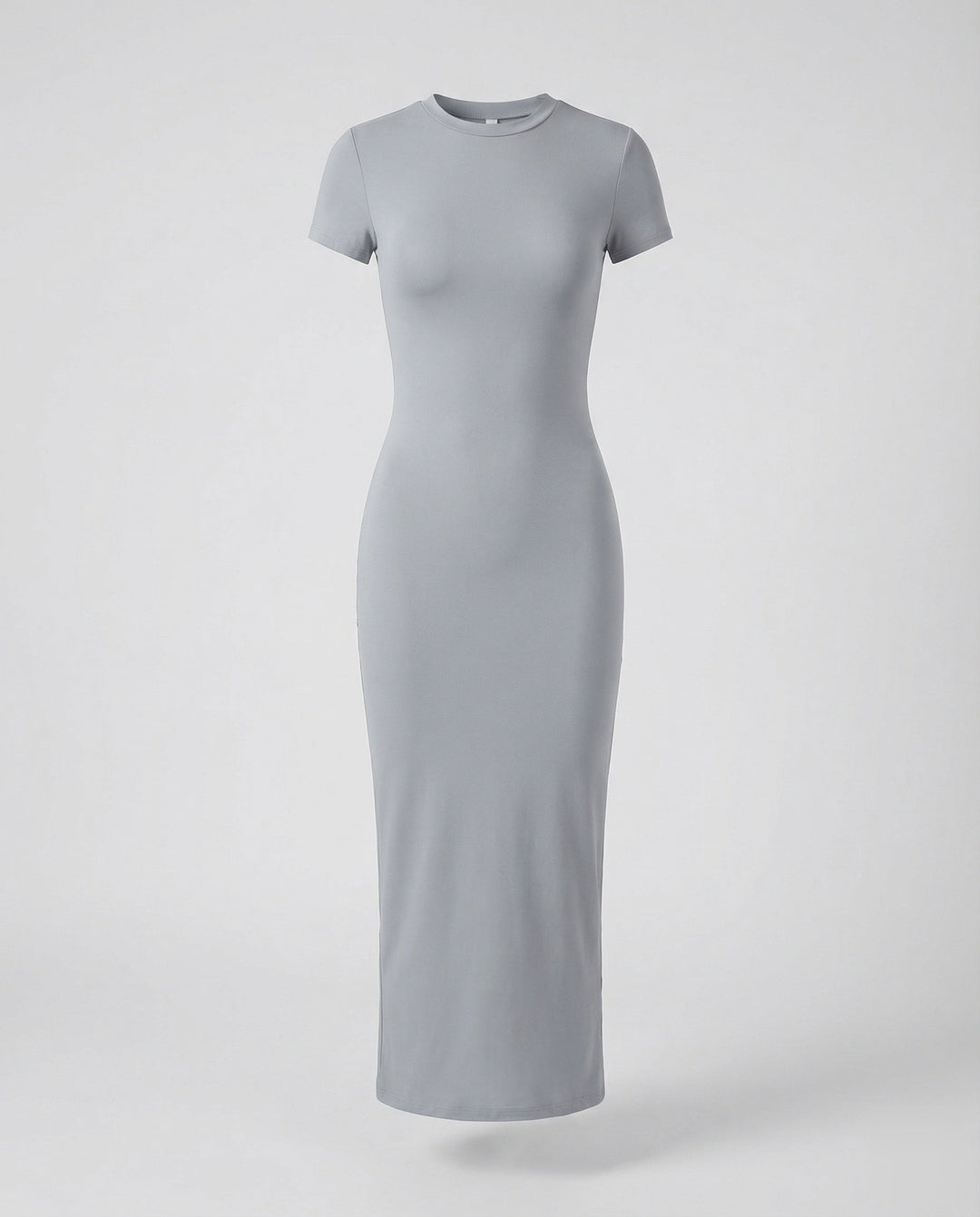 Comfortable & stylish women's crew neck short sleeve bodycon maxi dress, a fitted modern choice.