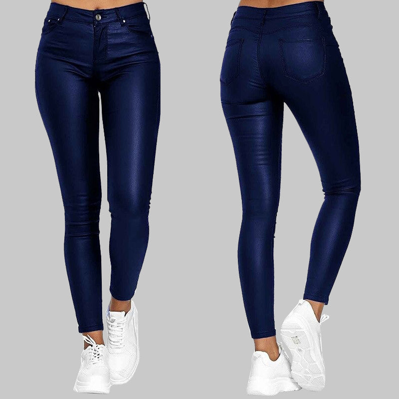 Women's sleek slim-fit pants, perfect for a modern, chic look. High waist design for versatile fashion.
