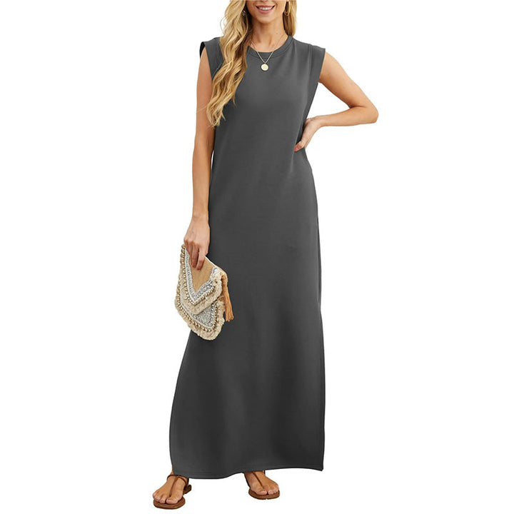 Comfortable sleeveless casual maxi dress for women. Ideal for spring, summer, and effortless fashion.