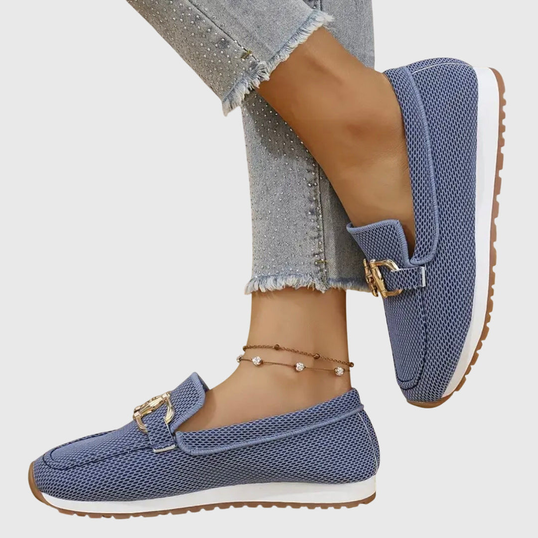 Orthopedic women's slip-on loafers with superior cushioning and comfort for healthy feet.