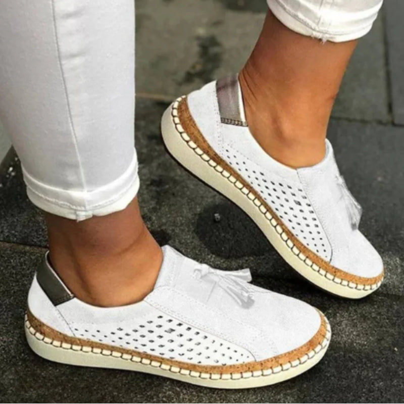 Comfortable women's slip-on walking shoes, ideal for daily casual wear, light exercise & active lifestyles.