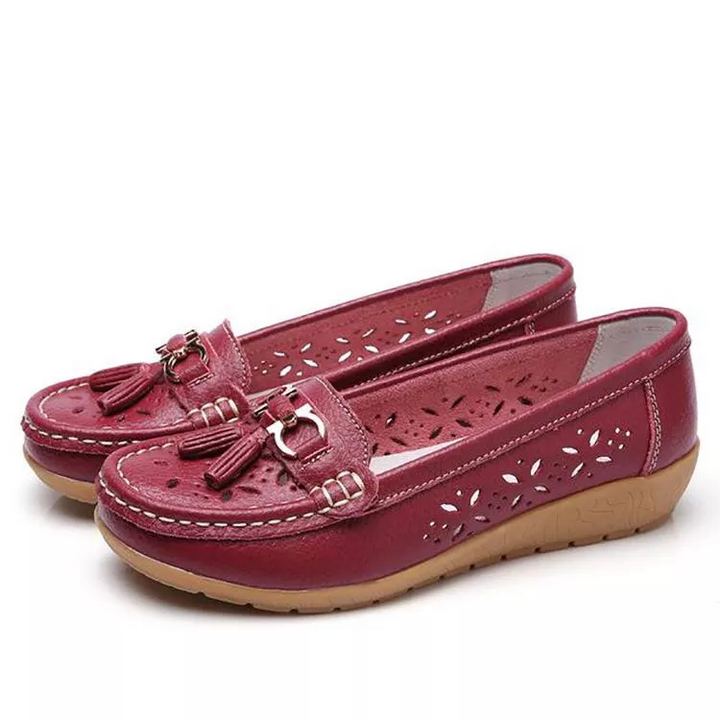Women's walking moccasin sandals, designed for all-day comfort with a soft, breathable fit.