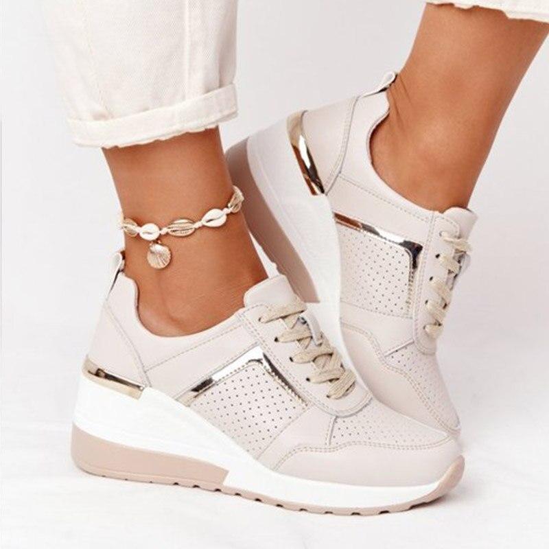 Women's soft cushioned comfort sneakers, perfect for all-day wear & walking. Breathable & supportive.