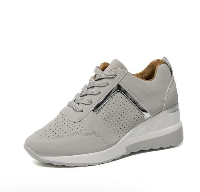 Women's everyday comfort sneakers, soft cushioned, breathable, low profile with anti-slip sole.