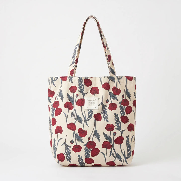 Summer-ready women's floral print tote bag, a soft shoulder carryall with vibrant colors, ideal for beach or errands.