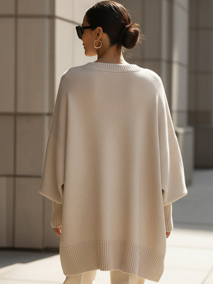 Soft knit oversized sweater for women, ultimate cozy comfort and effortless style.