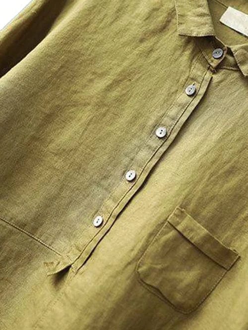 Everyday women's blouse with an asymmetrical hem, suitable for casual & stylish outfits.