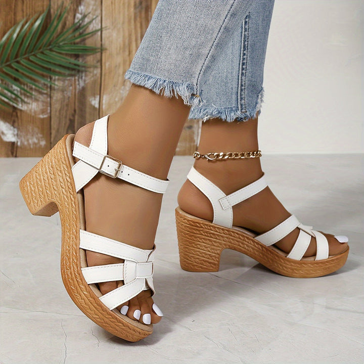 Stylish women's wedge sandals, providing effortless comfort for any summer adventure.