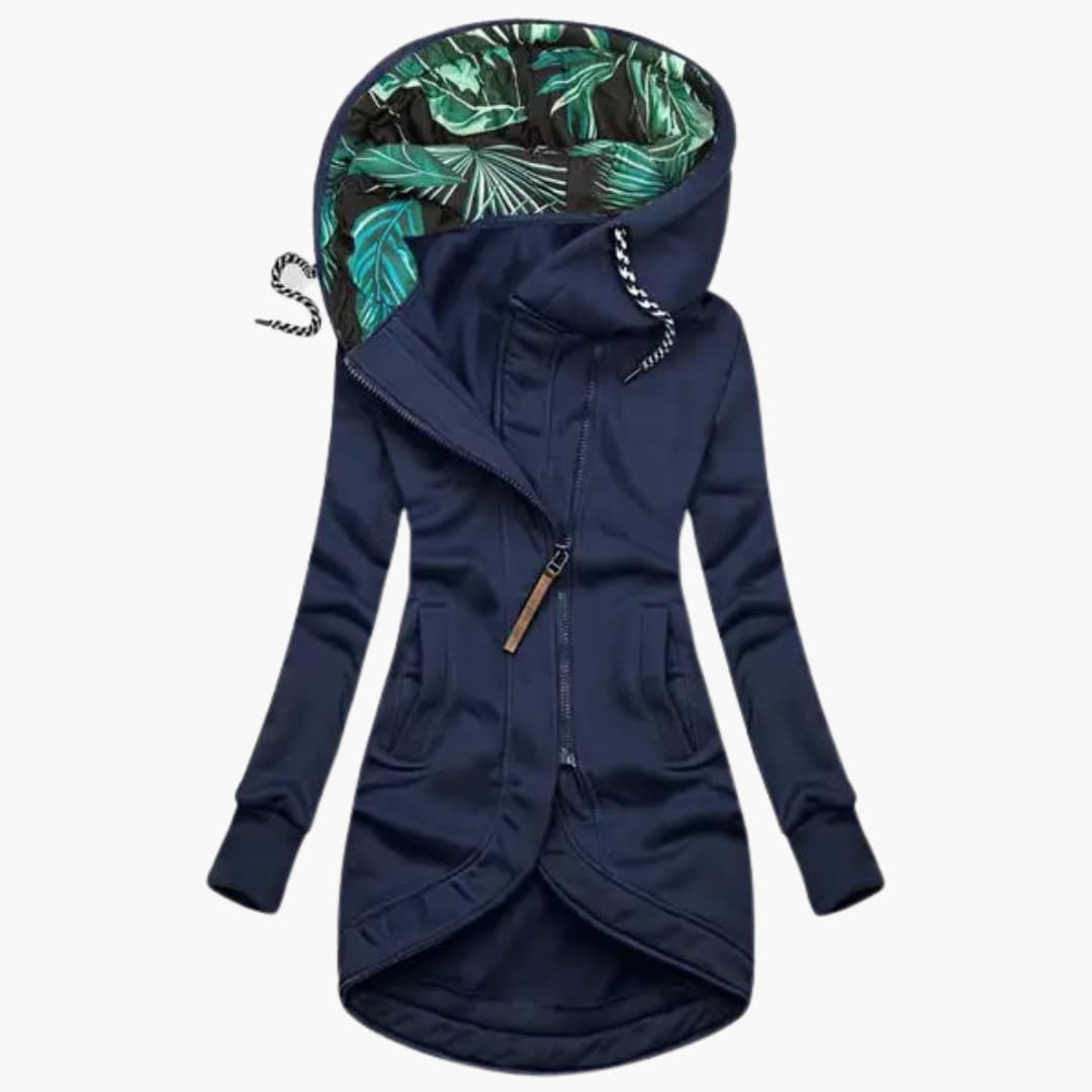 Women's stylish insulated winter jacket, perfect for chic cold-weather fashion and warmth.