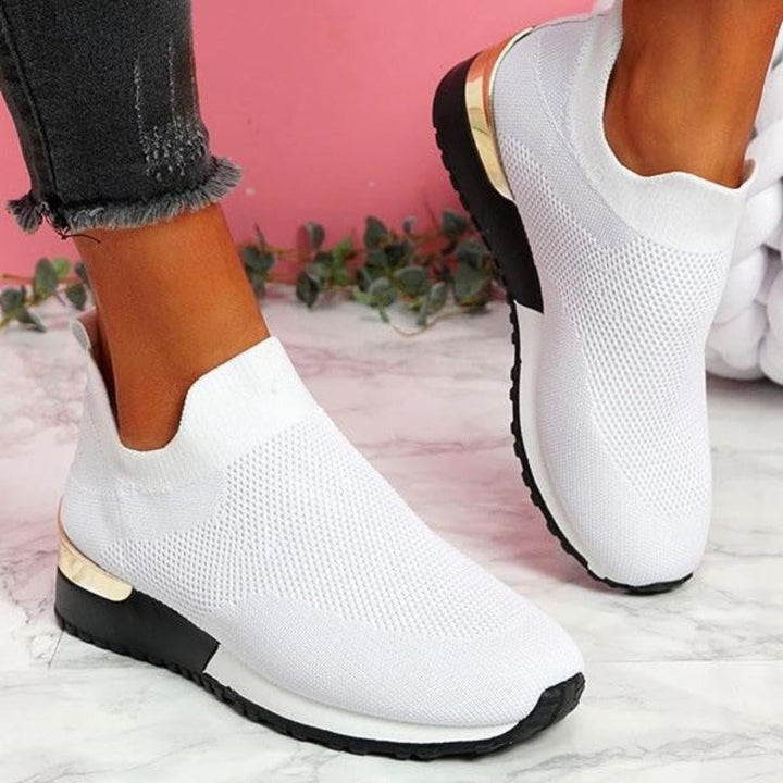 Stylish women's orthopedic sneakers, ideal for walking & everyday activities, ensuring comfortable pain relief.