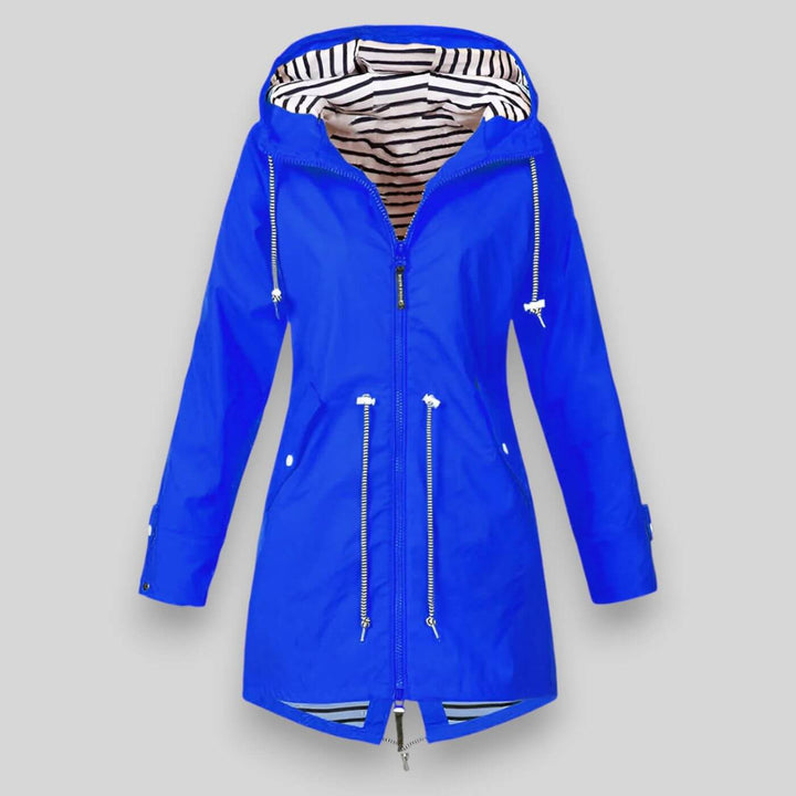 Comfortable and stylish women's waterproof jacket. Designed for superior rain protection and everyday outerwear.
