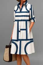 Blue and White