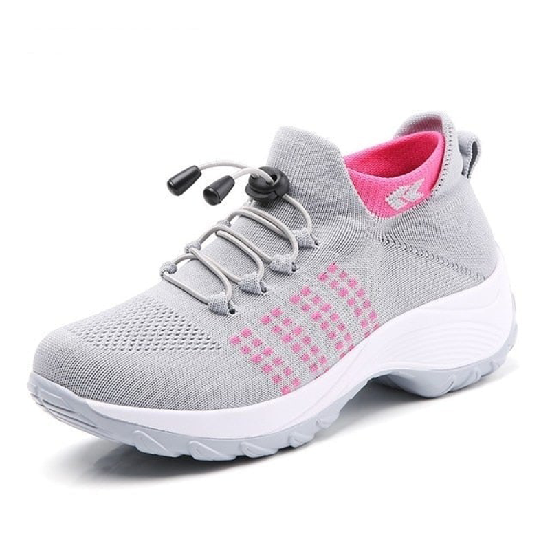 Sleek women's supportive sneakers, ergonomic design for all-day comfort & wear.