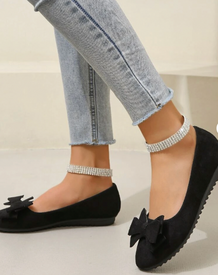 Red orthopedic loafer flats for women. Supportive, cushioned comfort shoes for foot health & walking.