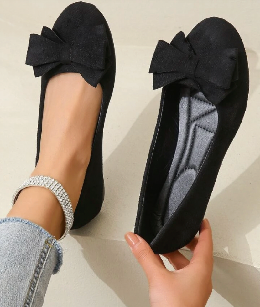 Dark green & black women's loafer flats. Cushioned, supportive, orthopedic comfort shoes for walking.