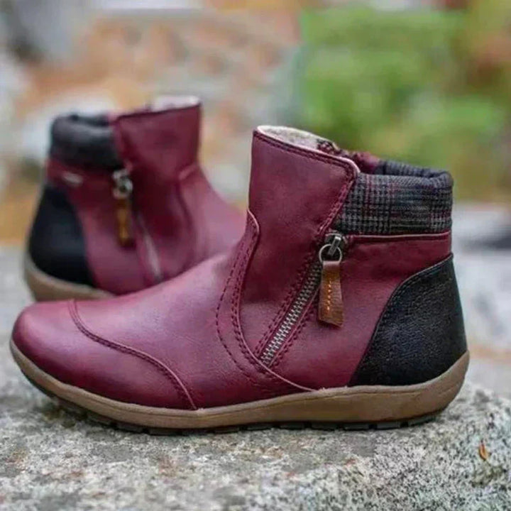 Warm winter women's orthopedic ankle boots, providing excellent support & foot relief.