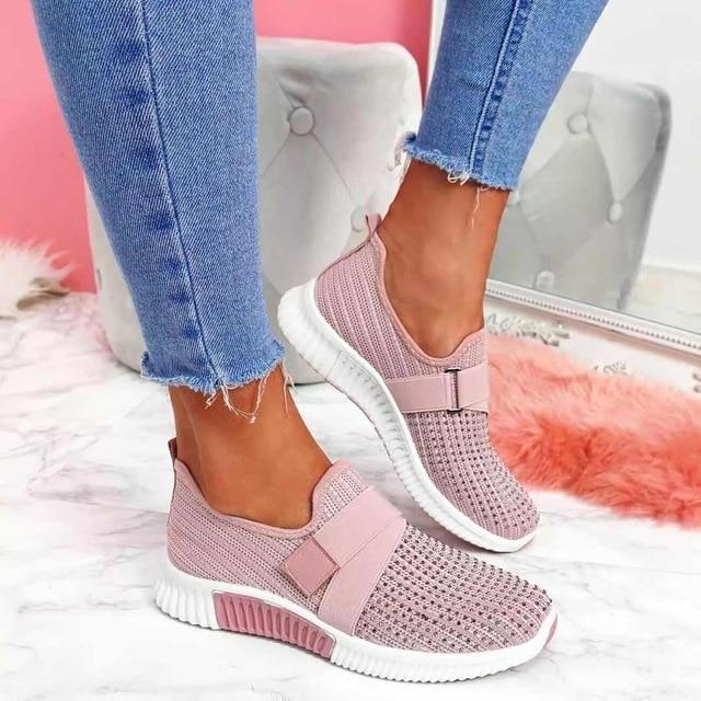 Supportive & comfortable women's slip-on sneakers, easy everyday wear with posture support for active lifestyles.