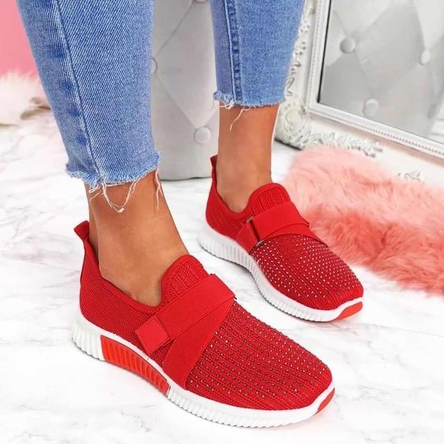Versatile women's slip-on sneakers, offering supportive comfort for casual outings, walking, and daily activity.