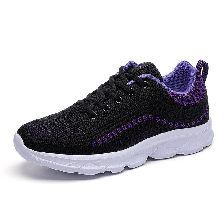 Women's supportive walking shoes in a stylish design, offering breathable comfort and arch support for active lifestyles.