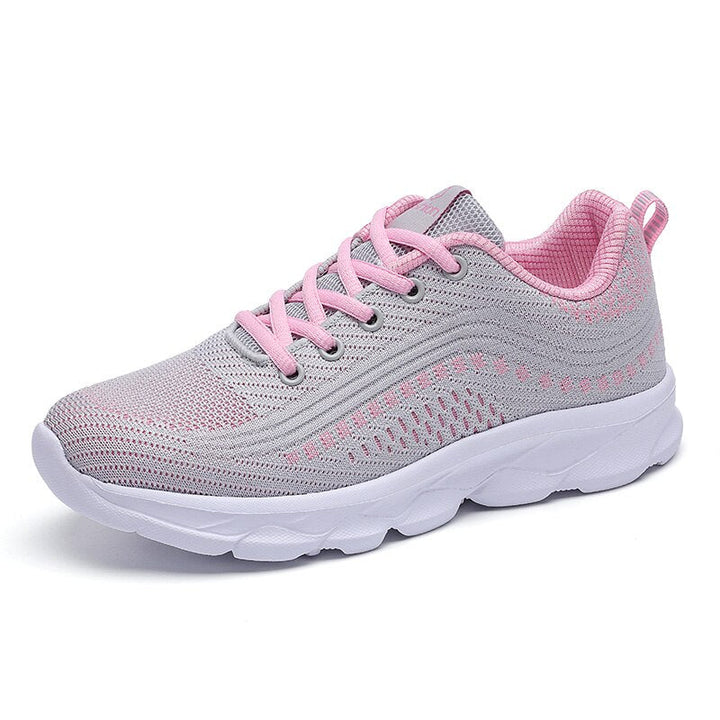 Breathable women's sneakers providing supportive footwear and superior comfort for walking and an active lifestyle.