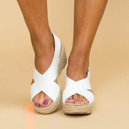 Summer wedge sandals for women. Enjoy supportive, comfortable all-day wear with these orthopedic-friendly shoes.