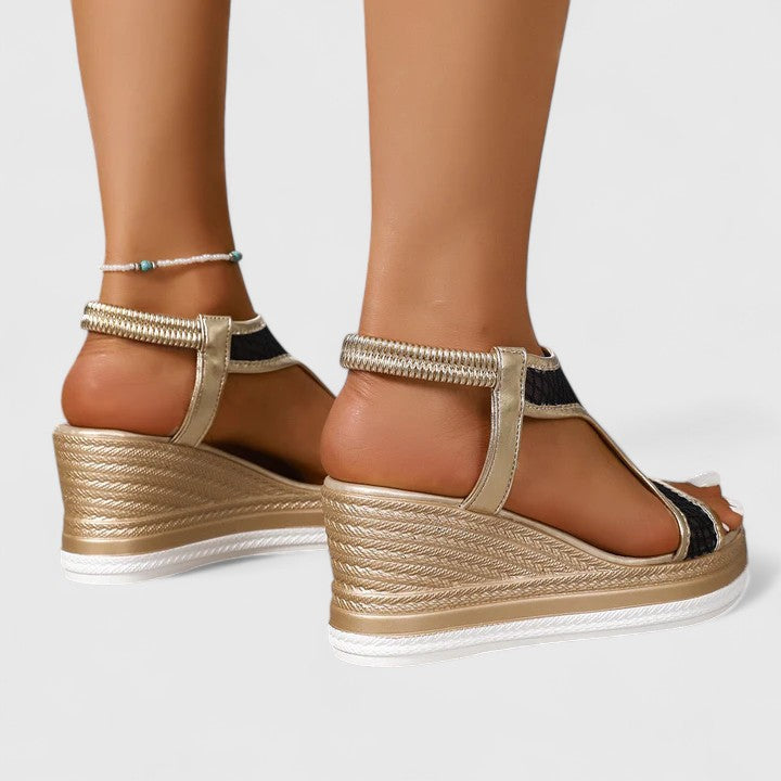 Summer-ready Tatyanna elegant sandals for women, featuring arch support and cushioned comfort.