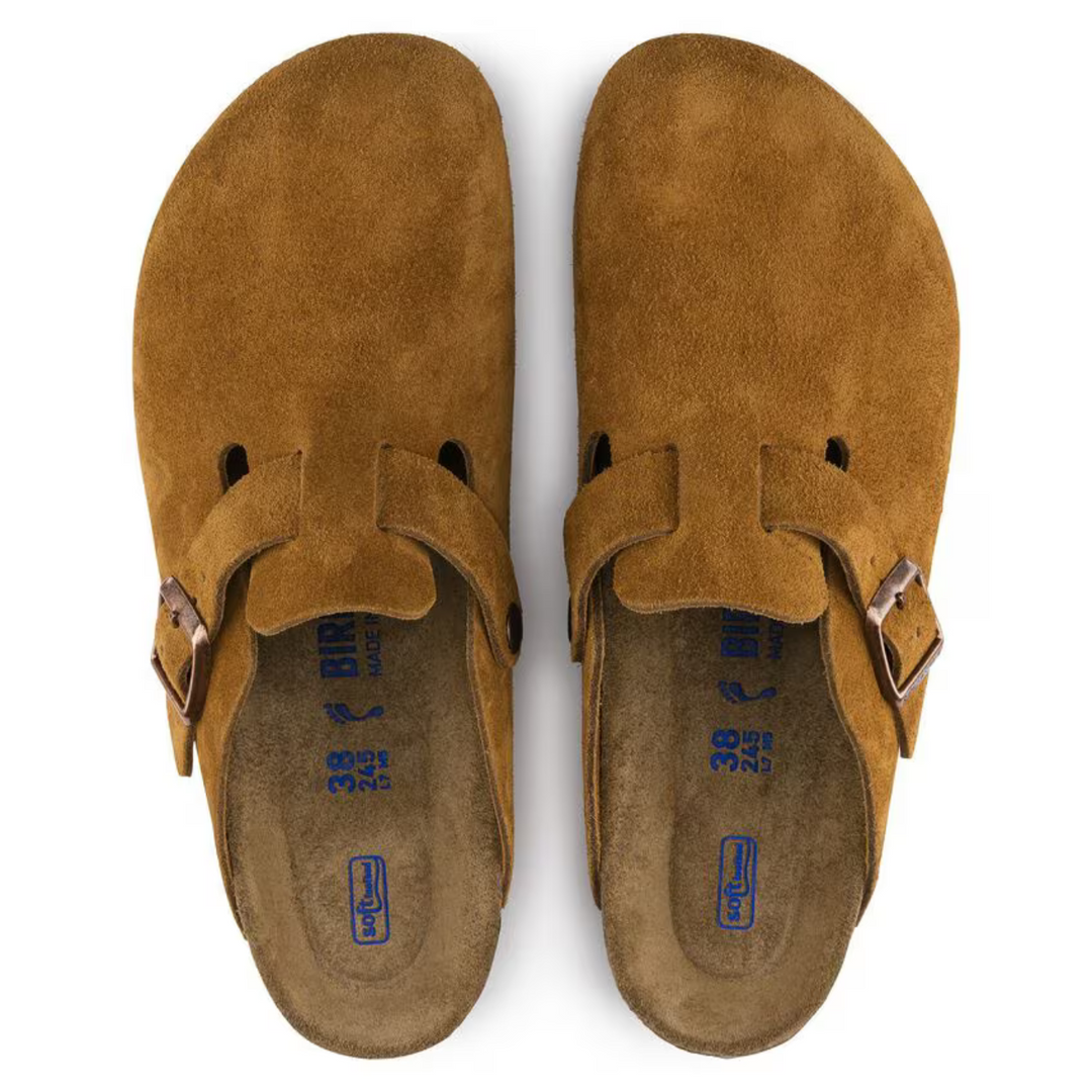 Classic taupe comfort clogs for women, perfect for casual footwear with anatomical support.
